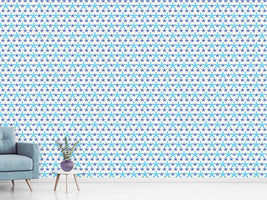 patterned-wallpaper-snowflakes-dance-on-dots