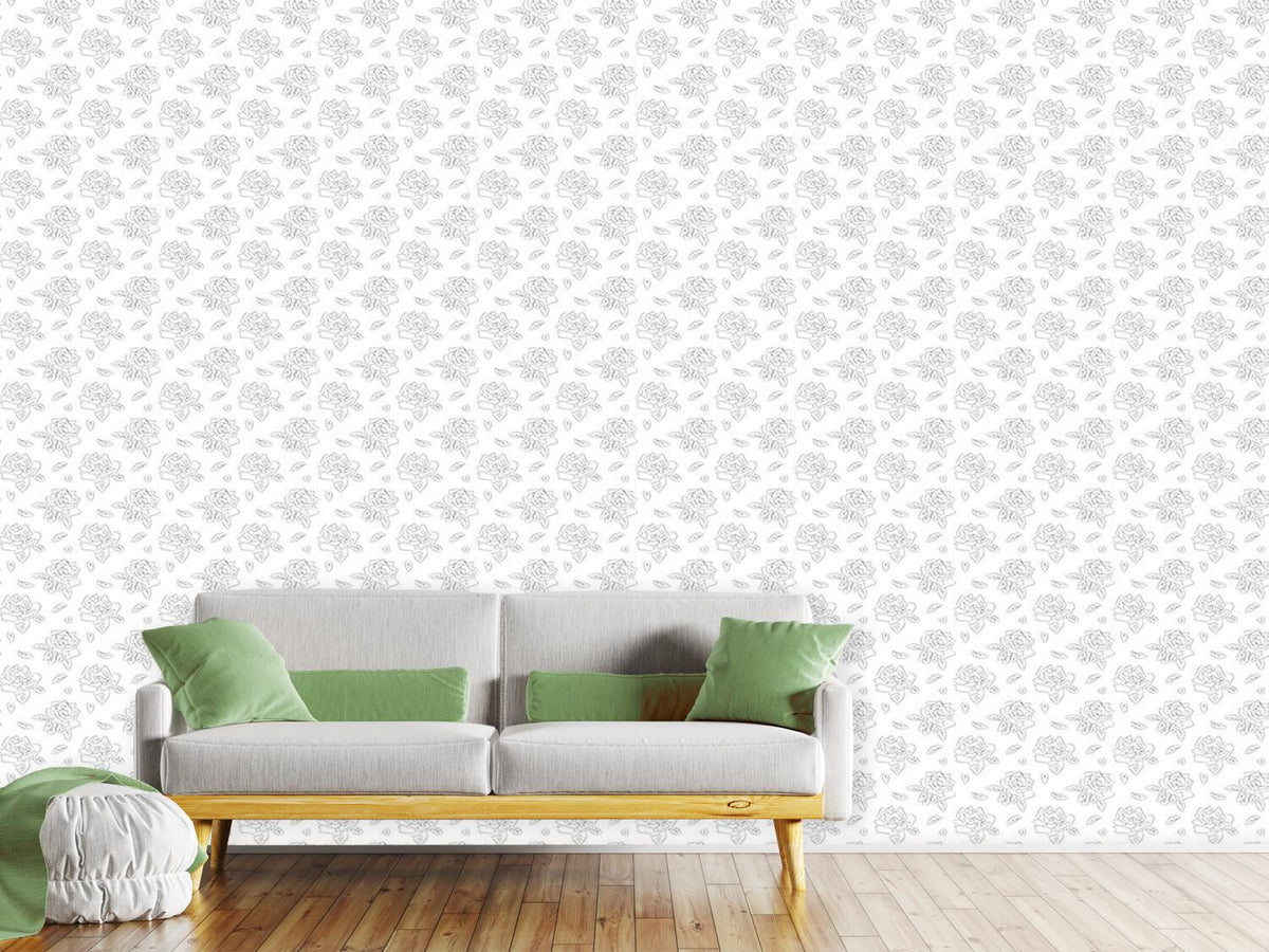 patterned-wallpaper-blooming-roses