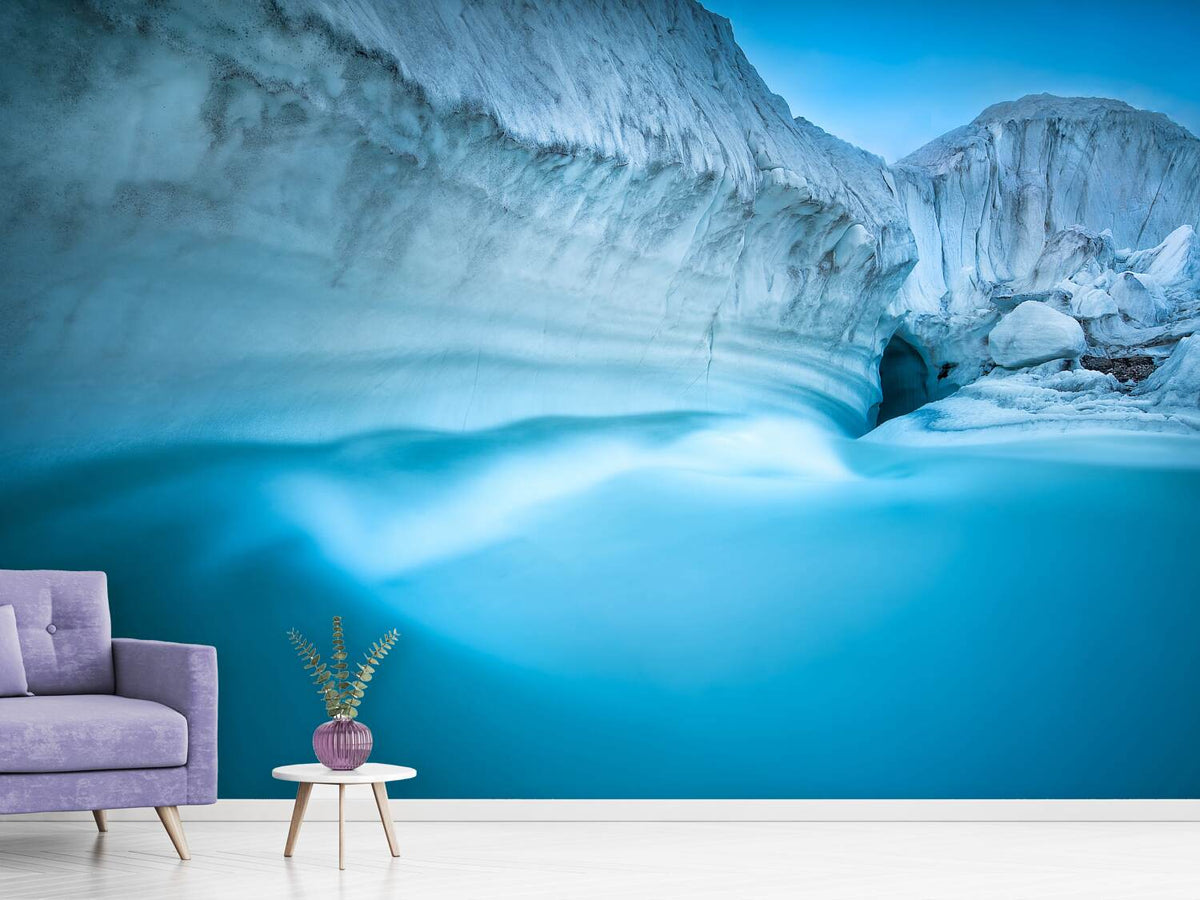 photo-wallpaper-glacier-river-cave