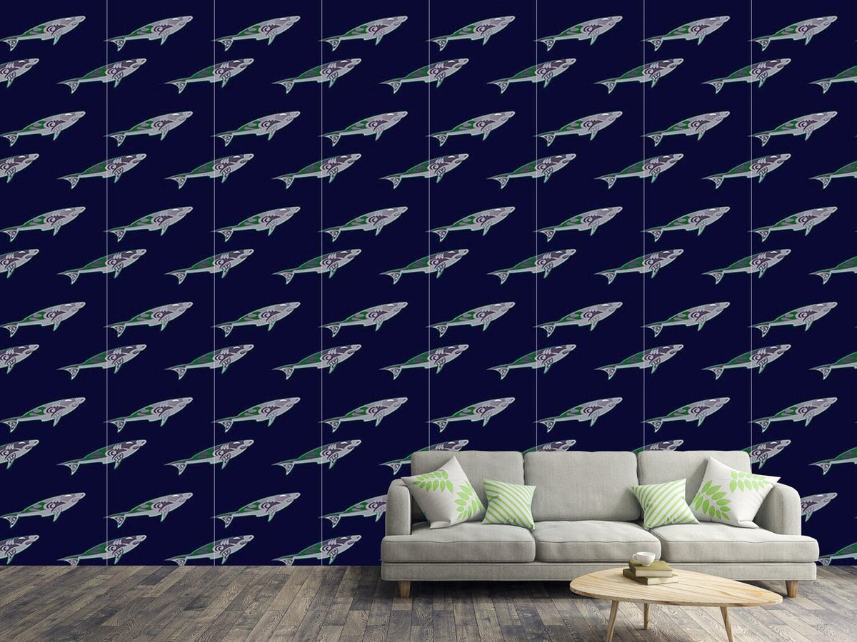 patterned-wallpaper-sharks