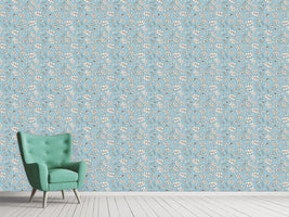 patterned-wallpaper-leafage-light-blue