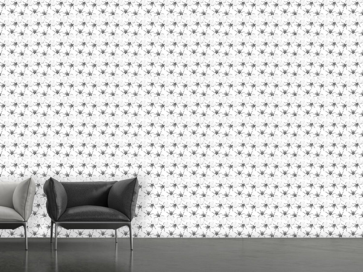 patterned-wallpaper-crawling-flies