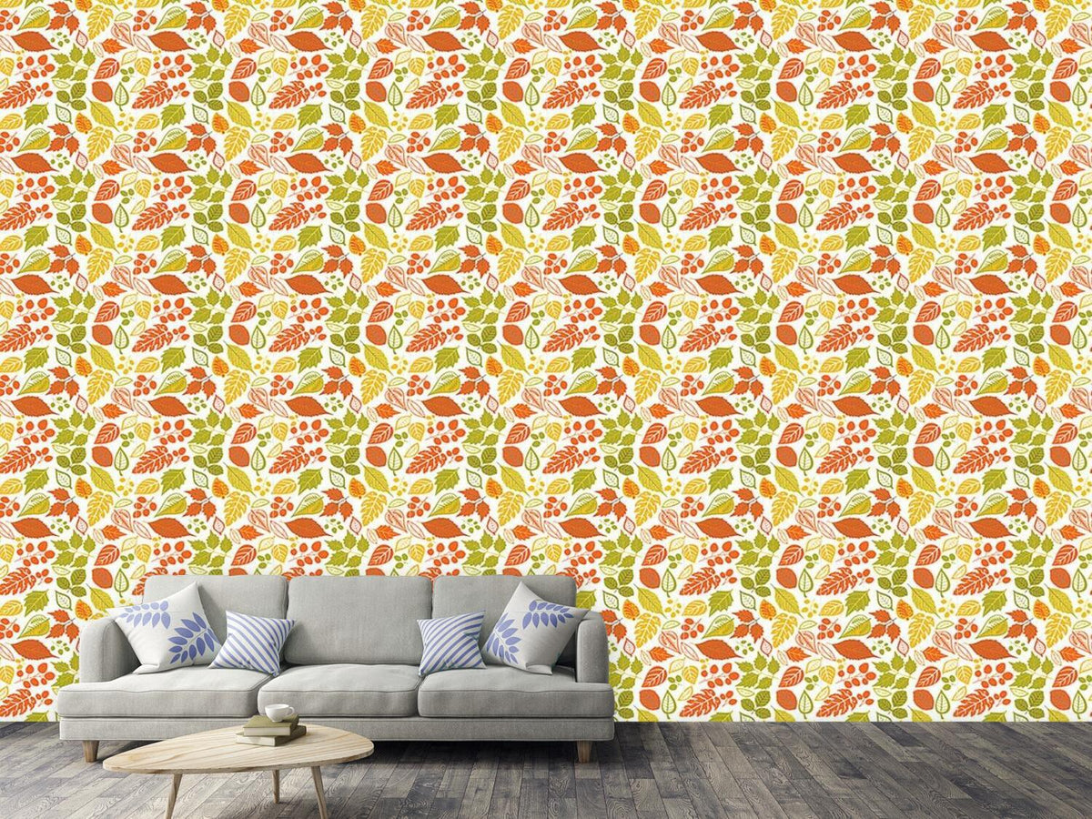 patterned-wallpaper-bright-foliage