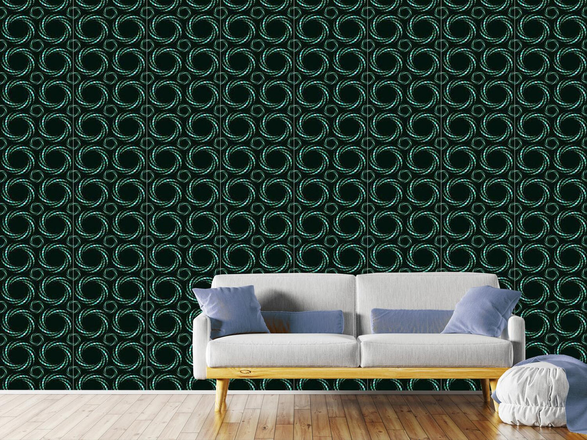 patterned-wallpaper-mosaic-spirals