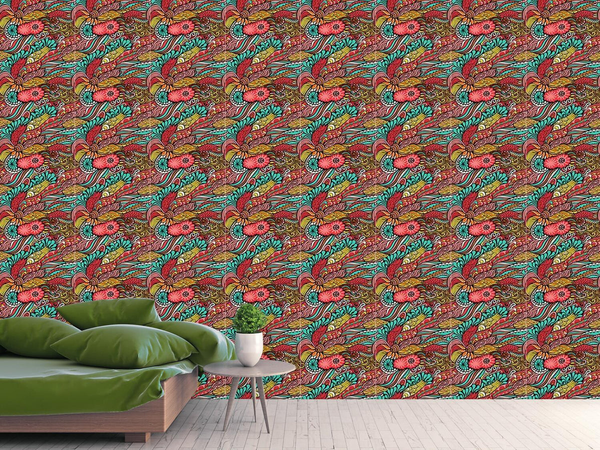 patterned-wallpaper-magic-dragon-fantasies