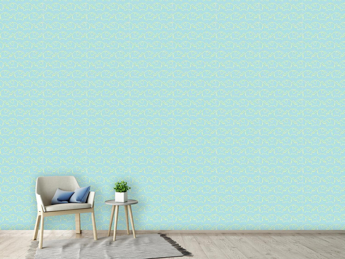 patterned-wallpaper-elephant-march