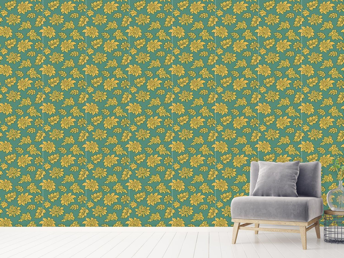 patterned-wallpaper-baroque-bloom-green