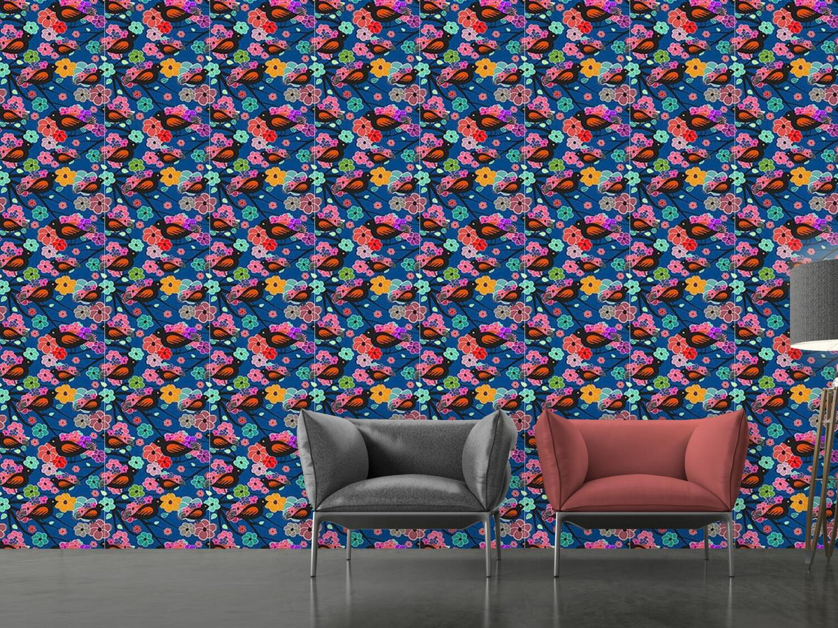 patterned-wallpaper-birds-on-limbs