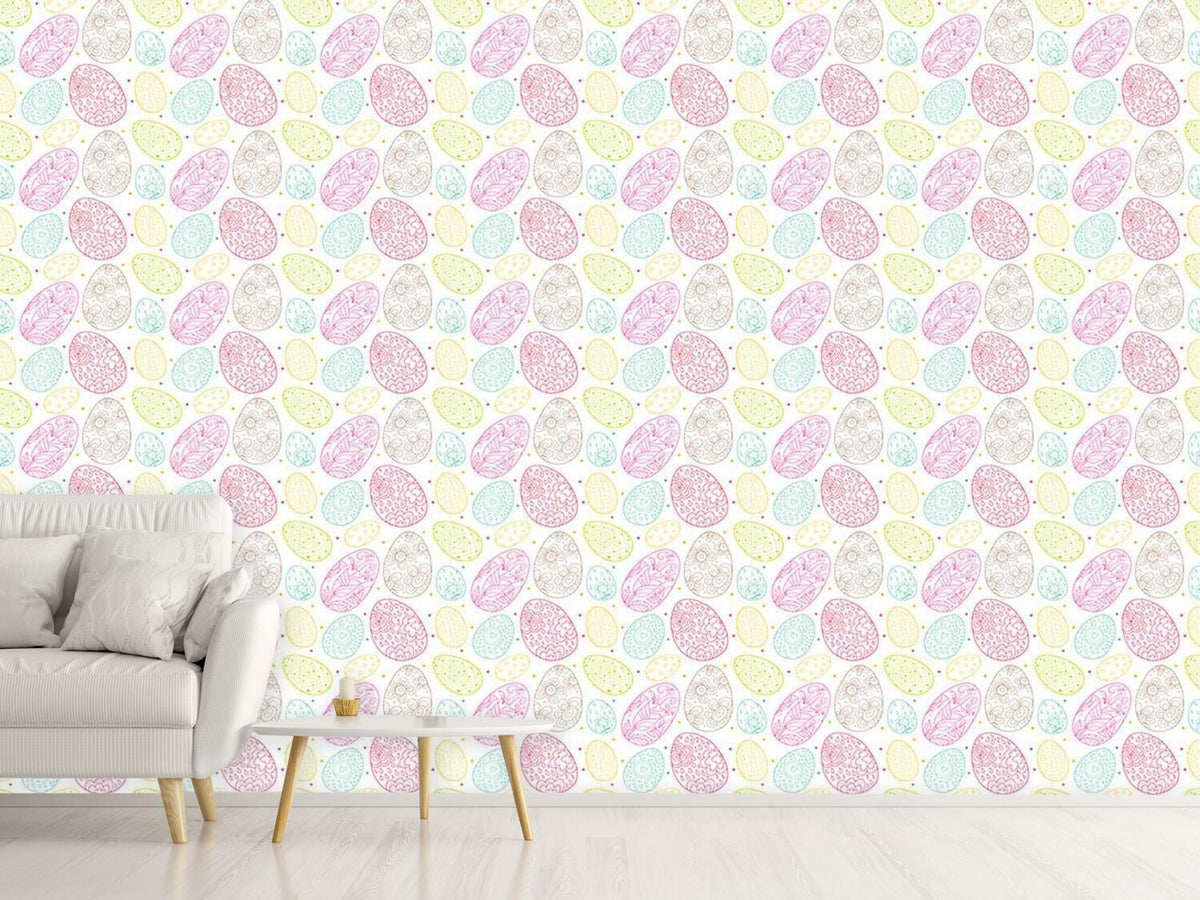 patterned-wallpaper-delicate-easter-eggs