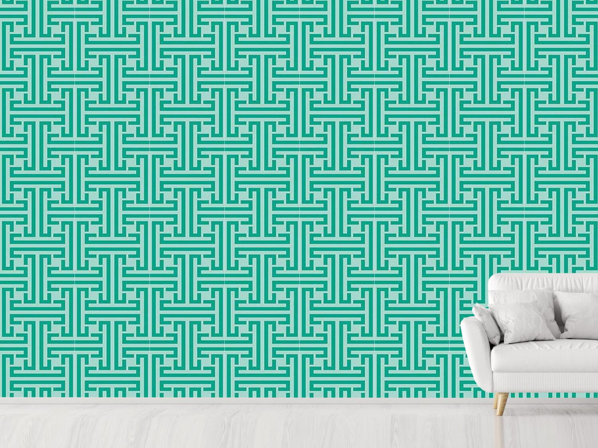 patterned-wallpaper-emerald-labyrinth